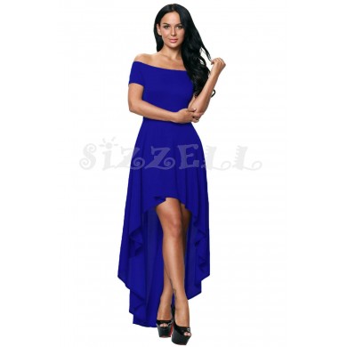 Royal Blue High Low Dress