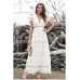 THE "PENNY" LUXE LACE MAXI  DRESS : WHITE...