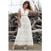 THE "PENNY" LUXE LACE MAXI  DRESS : WHITE...