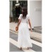 THE “ROXXY” LUXE LACE MAXI DRESS… WHITE...